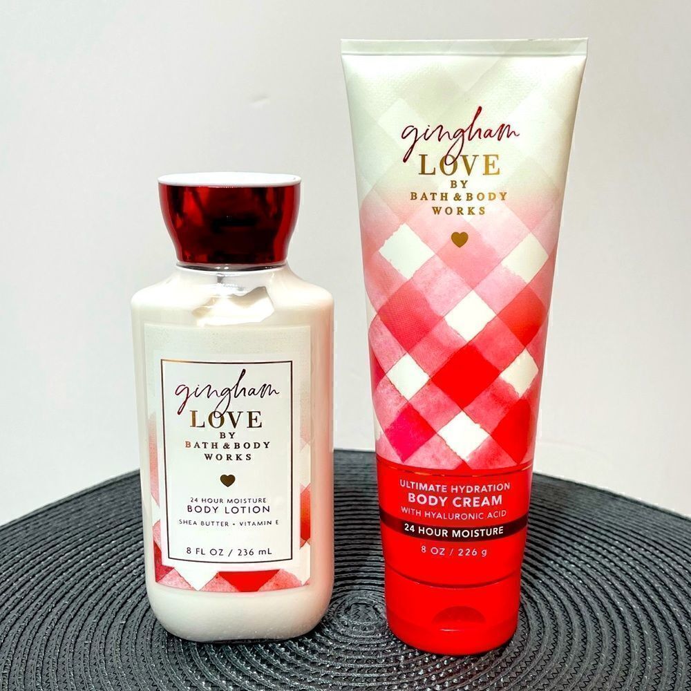 Bath & Body Works Gingham Love set of 2 New